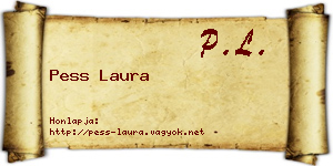 Pess Laura névjegykártya